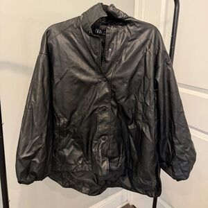 Zara Black Leather Jacket